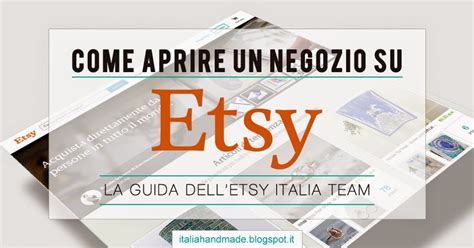 etsy italia|etsy negozio.